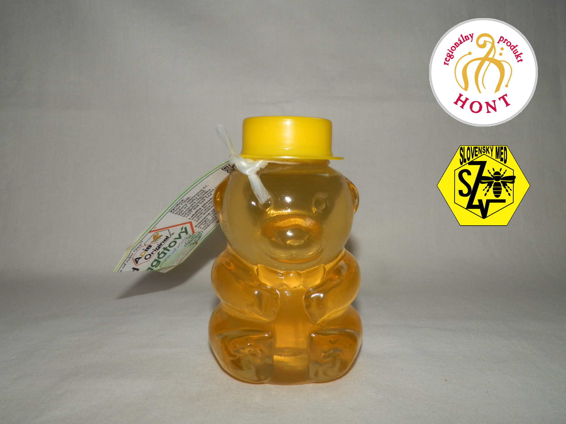 agatovy-vceli-med-500g-pet-obal-macko-s-klobukom